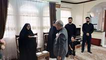 دیدار مدیرکل بنیاد شهید گیلان با خانواده‌های شهدای حملات آمریکایی ـ صهیونیستی در لنگرود